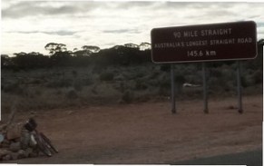 Start of 90 Mile Straight